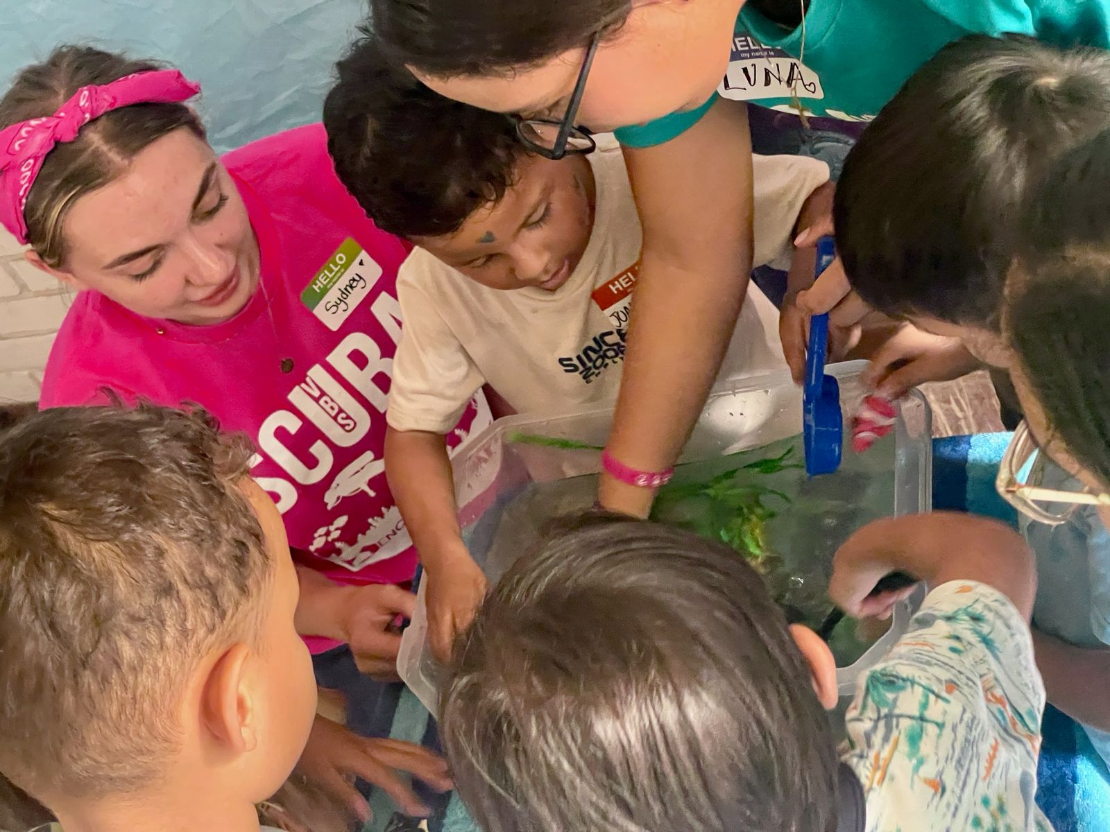 Niños de EnCasa Kids participando en una actividad práctica